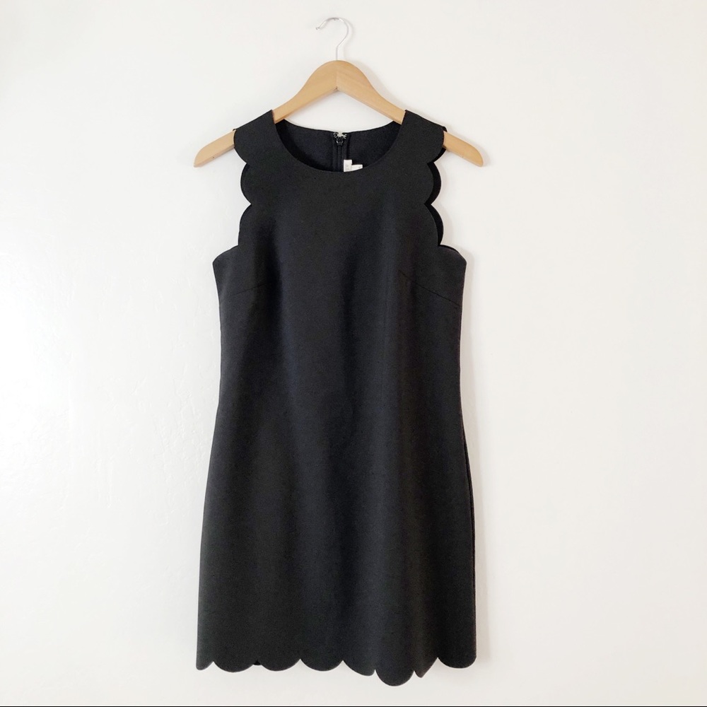 J. Crew Scalloped Hem Sleeveless Dress